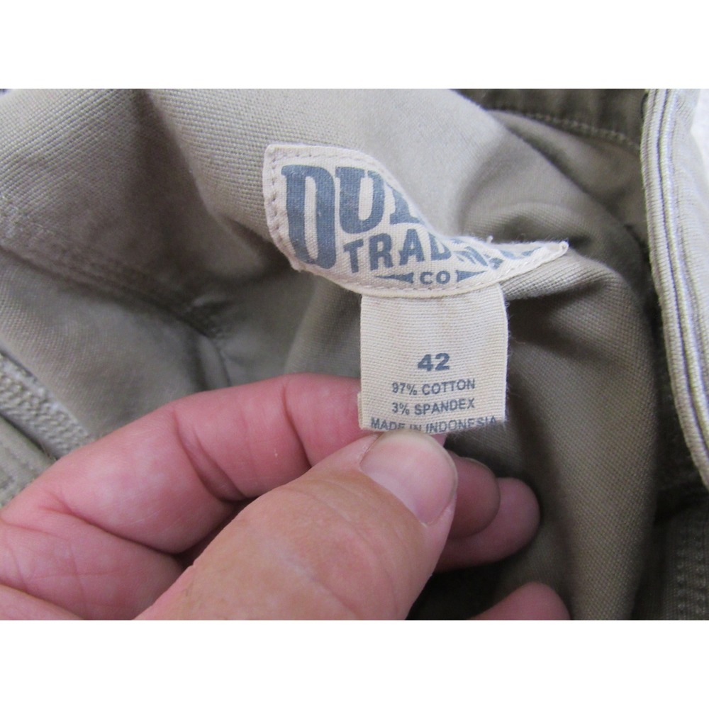 Duluth Trading Co Flex Fire Hose Cargo Shorts Mens 42 Tan Khaki Work Utility - Picture 3 of 6